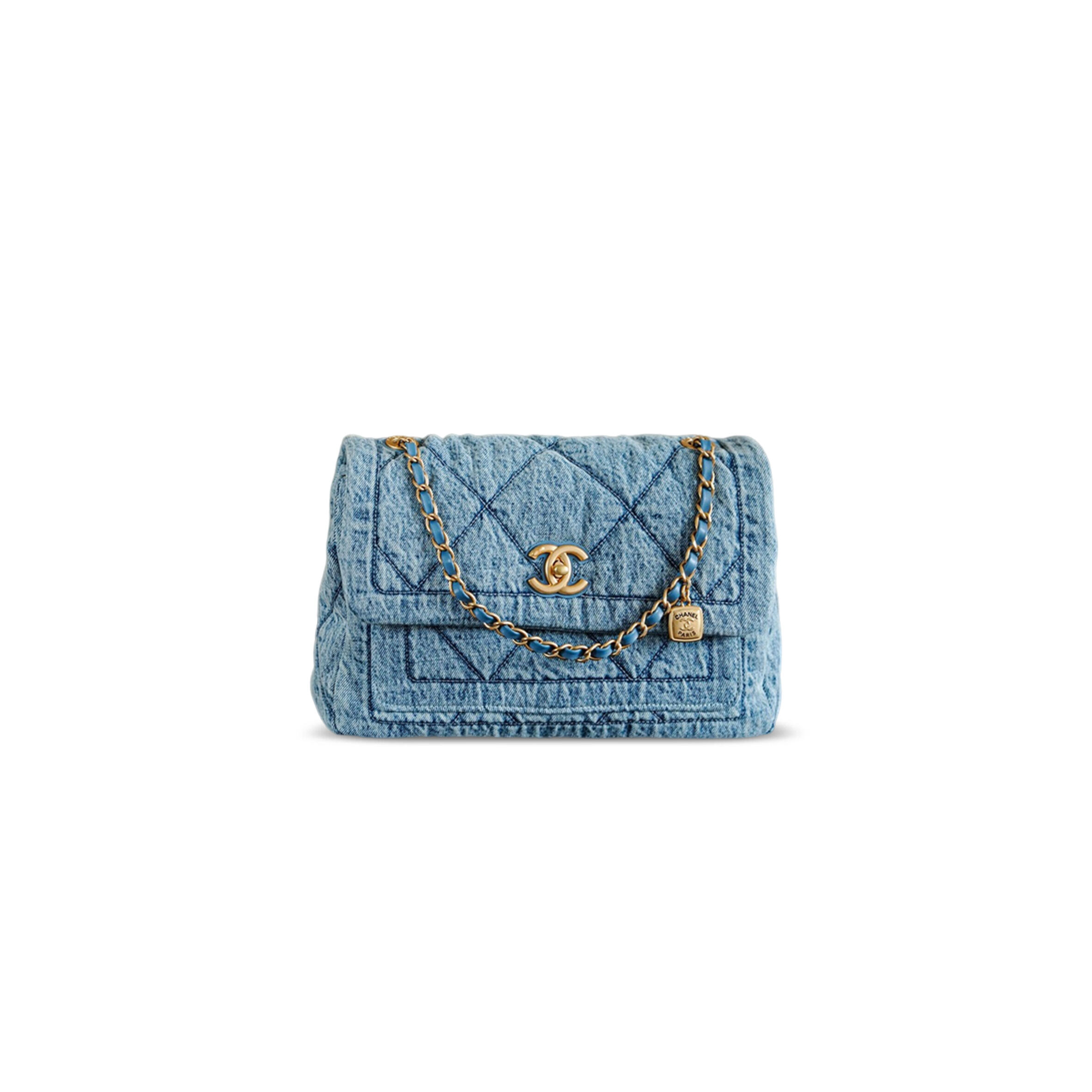 CHANEL MASTER WASHED DENIM FLAP BAG (30*17*10cm)